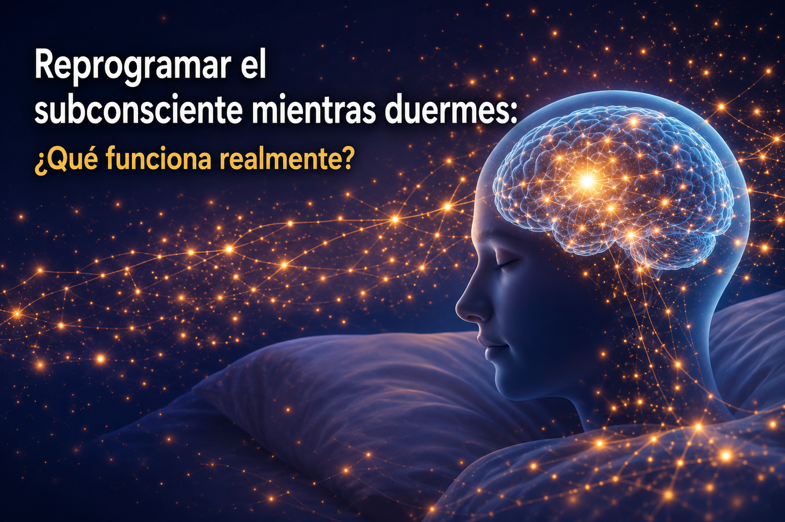 Cómo reprogramar tu subconsciente mientras duermes y cambiar patrones mentales